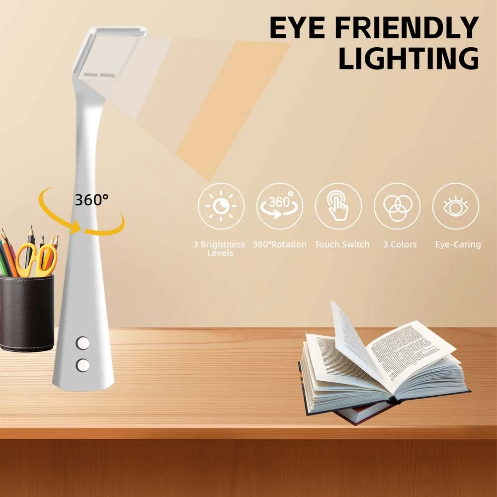 Kids Study Desk Adjustable Height Drafting Table with Chair Tilt Desktop LED Lamp Multi-Function Tables and Chairs for Children