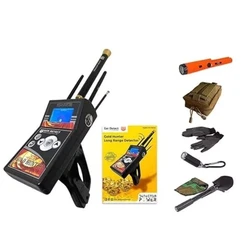 100% novo GER Detect Hunter Metal Detector, Melhor Geolocator para Ouro com Pinpointer