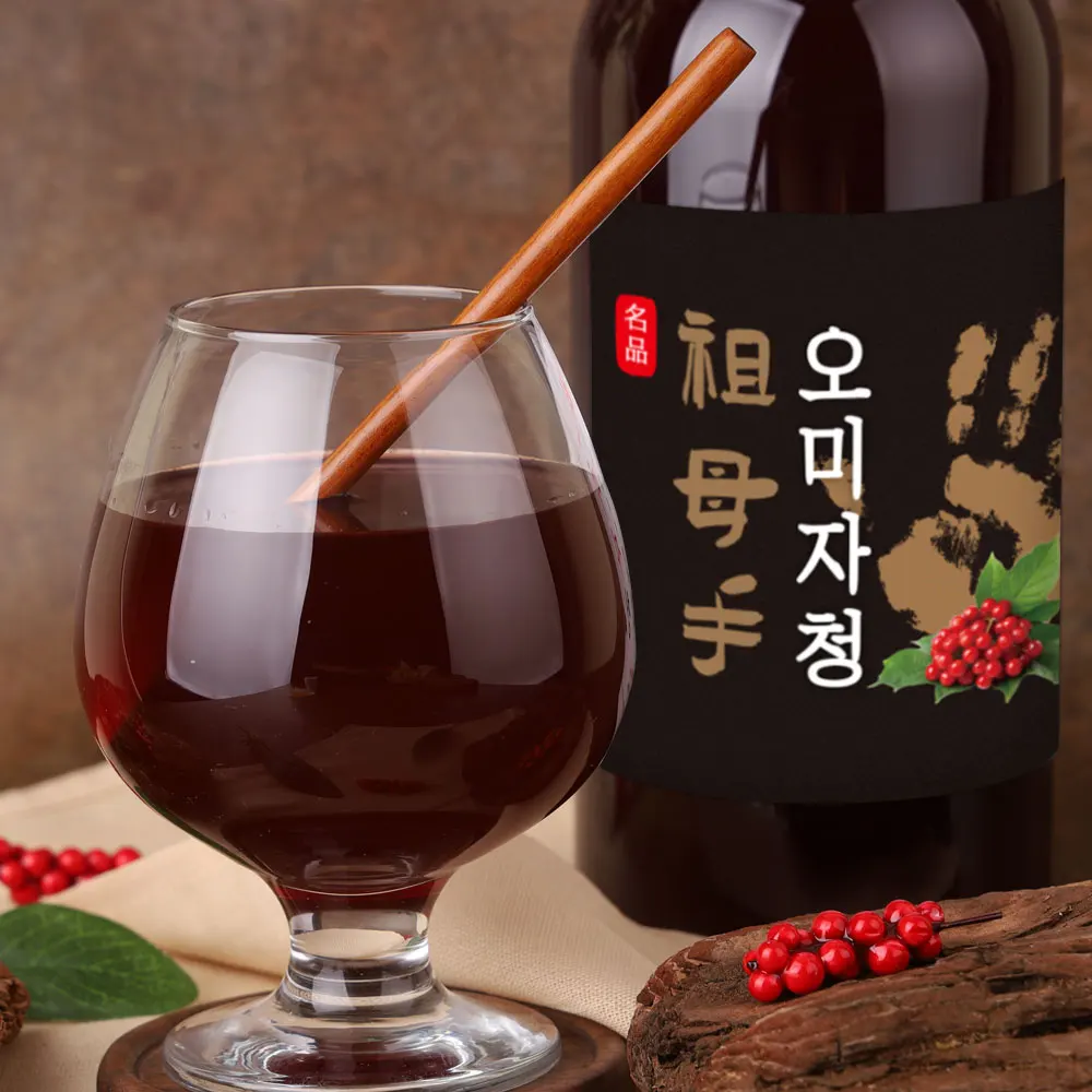 [diningfox] Sweet and sour 100% Korean handmade Omija syrup OMIJACHEONG 1000mL (1L) high-concentrated Omija resources liquid Omija tea