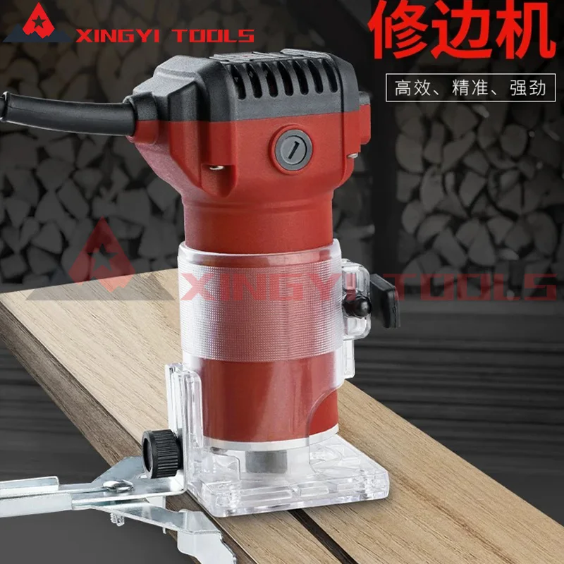 800W Cordless Portable Woodworking Tool Laminate Edge Trimmer handheld Electric Power Wood Trimmer Machine