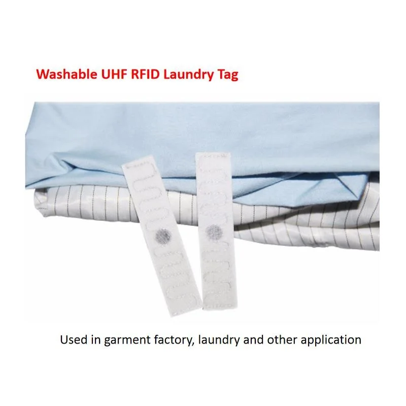 300 Times Washing 180 Degree High Temperature Resistance Soft Uhf Tag Laundry Textile Rfid Label
