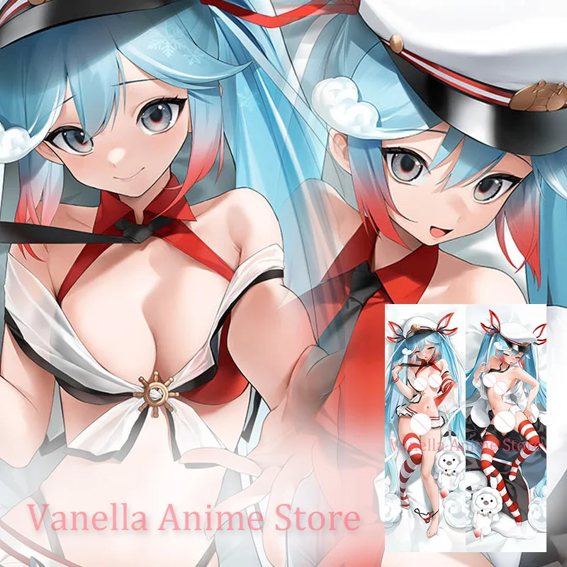 Dakimakura Snow Miku Anime Double-Sided Print Body Pillow Cover Life-Size Pillowcase Gifts