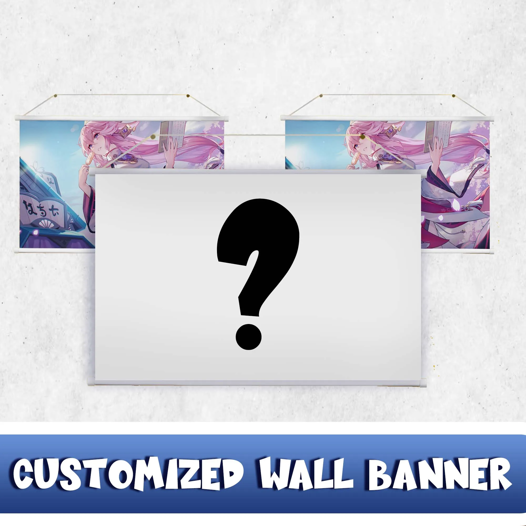 Hobby Express Custom Made Wall Banner Personalize Anime Home Decor Wall Scroll Decoration Poster Hanging Banner