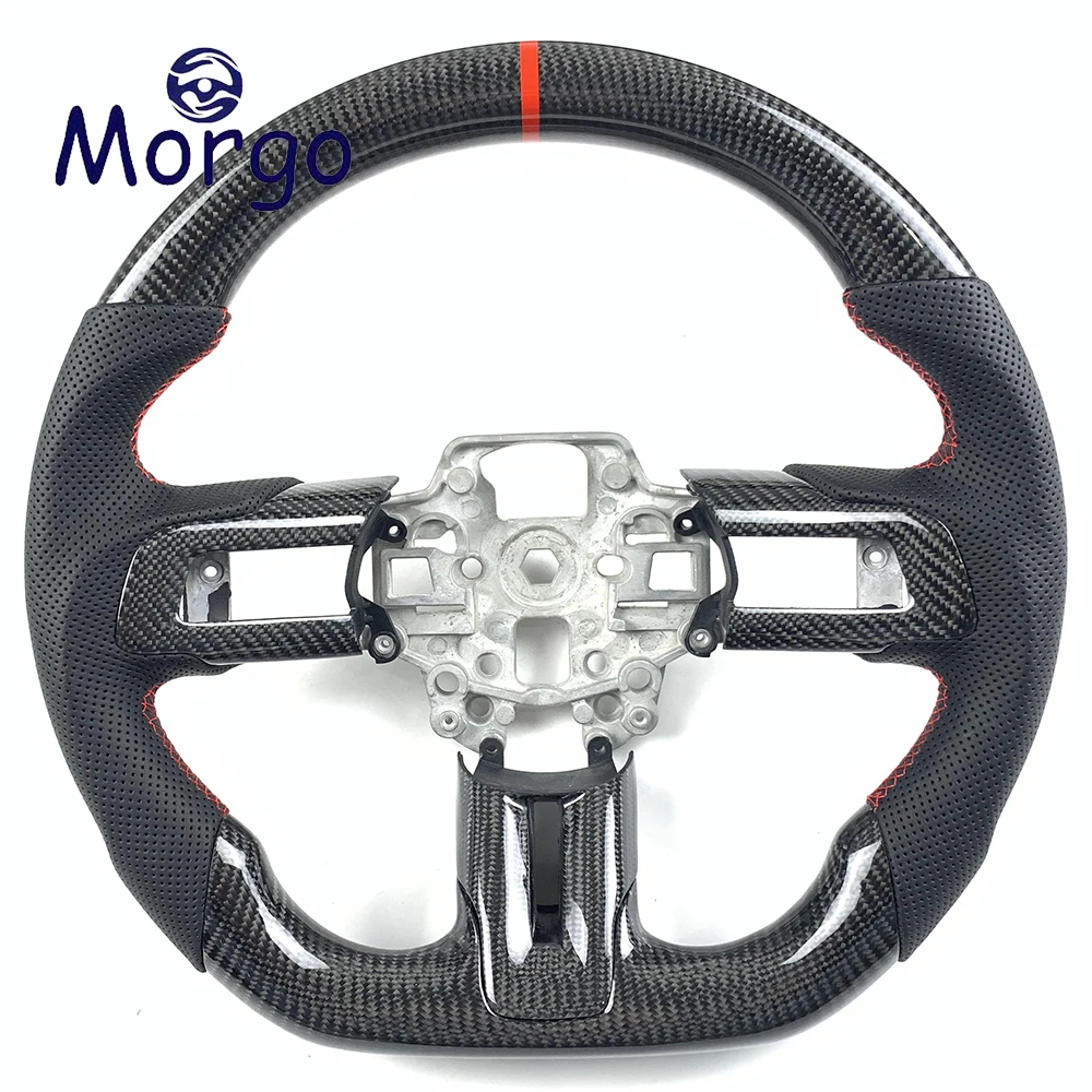 

For Ford Mustang Steering Wheel 2015 2016 2017 2018 2019 2020 2021 2022 2023 Mustang GT500 GT350 Carbon Fiber Steering Wheel