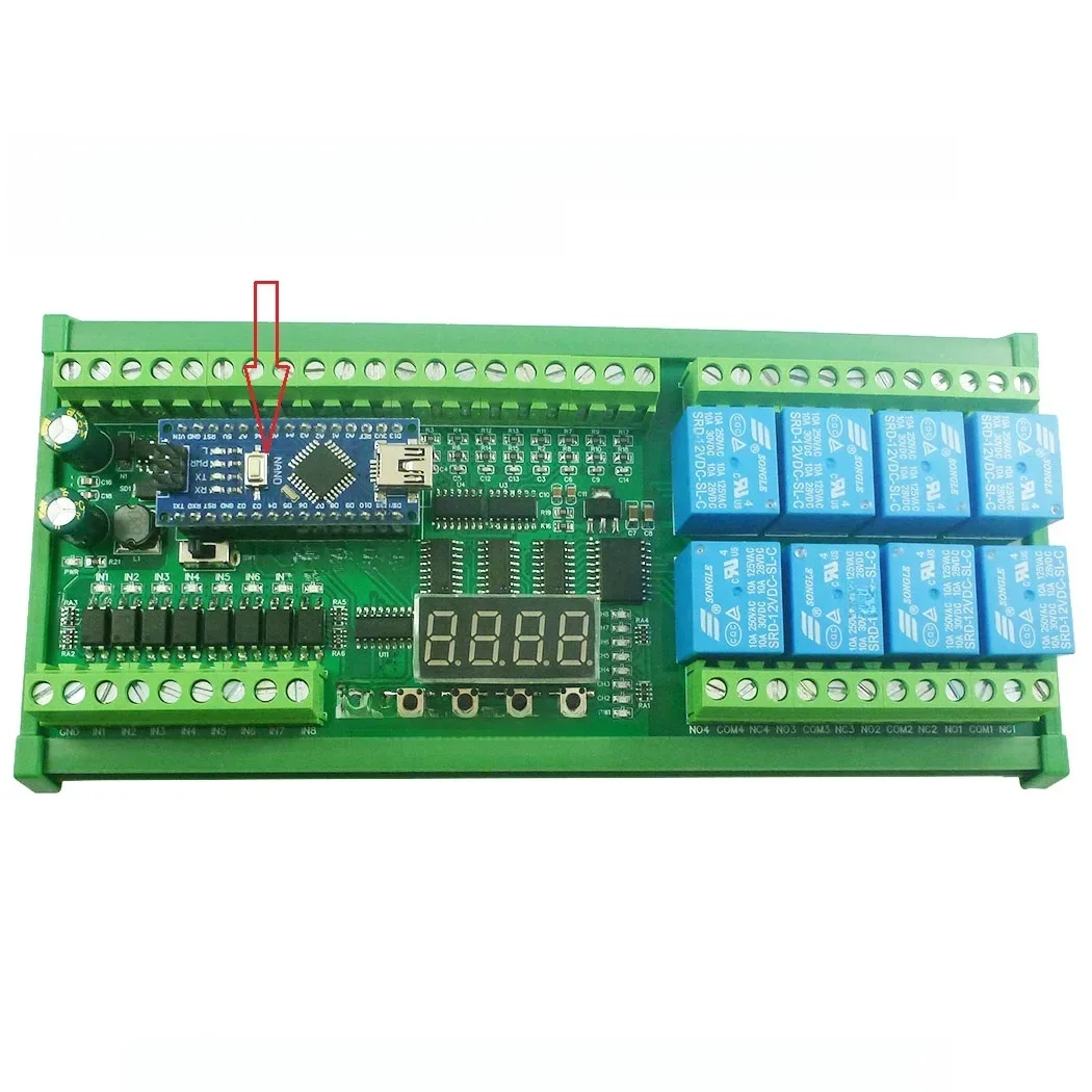 8AI-8DI-8DO Wielofunkcyjny moduł rozszerzający IO dla ARDUINO NANO V3.0 RS485 Modbus RTU Open PLC LED Czujnik napięcia prądu — zdjęcie produktu 7