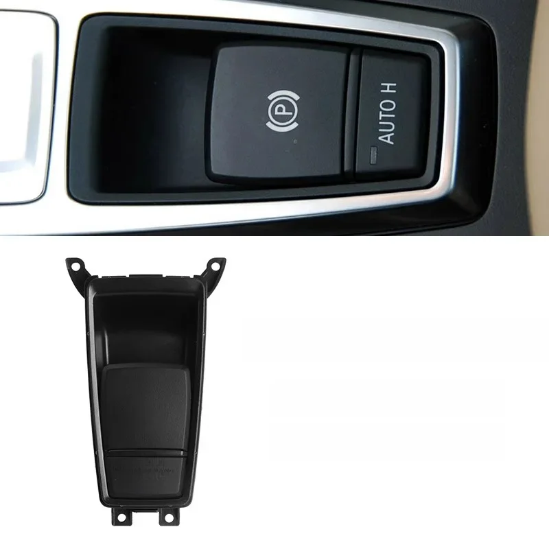 Ensemble de frein à main de voiture, bouton P de frein de stationnement, couvercle de commutateur de commande H automatique de remplacement pour BMW X5 X6 E70 E71 E72 61319148508