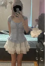 Fashion Sweet Slim Off Shoulder Outfit Women Design Chic Lace Up Fairy Suit Girl Kawaii Casual Bow Elastic Waist Short Skirt Set - AliExpress 200000345