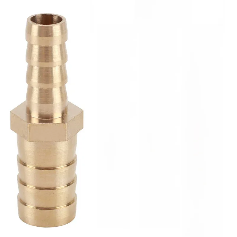 Réducteur de raccord de tuyau barbelé à 2 voies en laiton pleine taille/connecteur droit égal tuyau pagode barbe OD 2.5 3 4 5 6 8 10 12 14 16-32mm