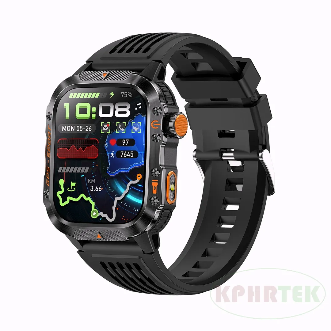 HT36 GPS Smartwatch Posicionamiento preciso Deportes al aire libre Rastreador de ejercicios Reloj inteligente impermeable