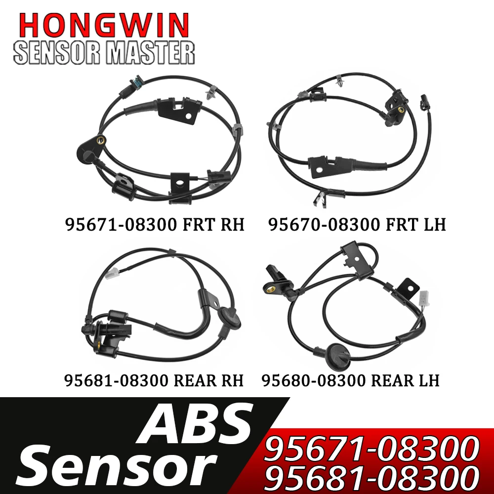 

ABS Wheel Speed Sensor Front Rear L&R 95670-08300,95671-08300,95680-08300,95681-08300 For Hyundai Elantra 2007-2016 1.8L 2.0L