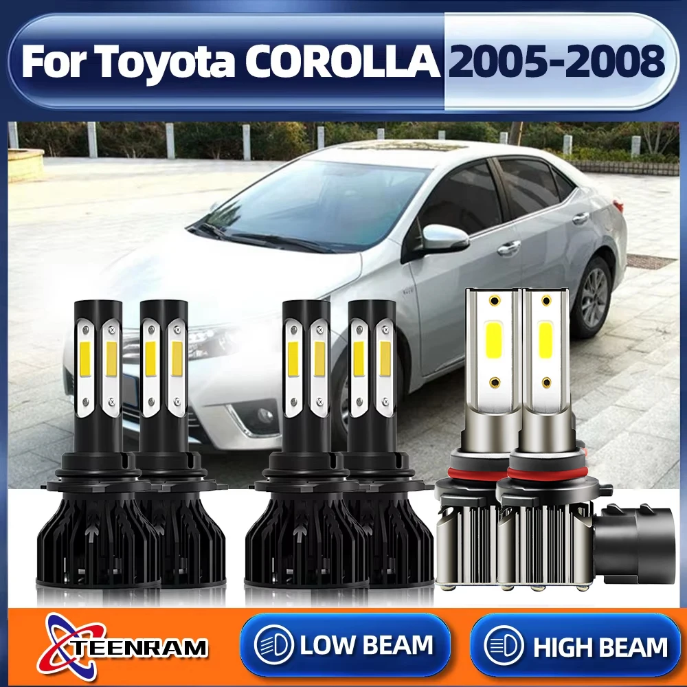 

LED Headlight HB3 9005 HB4 9006 LED Lamp 360W 60000LM 6000K White 12V 24V Car Light For Toyota COROLLA 2005 2006 2007 2008
