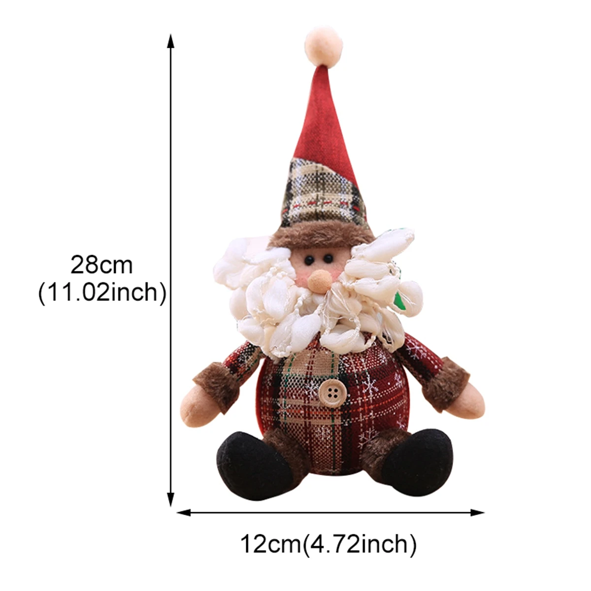 Santa Claus Doll Chirstmas Decorations Home 2024 Decor Table Elk Doll Christmas Ornaments Xmas Navidad Gifts Happy New Year 2025