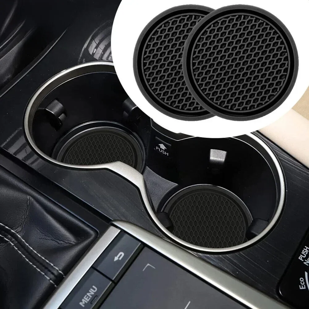 Nouveau porte-gobelet de voiture antidérapant en Silicone, tapis de dessous de verre, accessoires universels de voiture, noir, adapté à la plupart des voitures