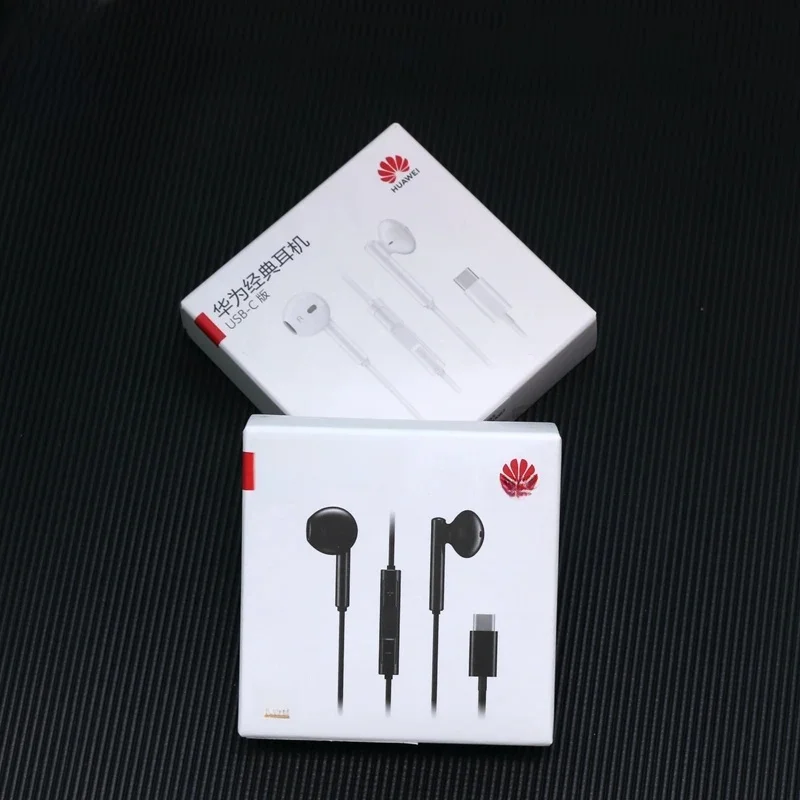 Oryginalne słuchawki Huawei CM33 USB Type-C przewodowe douszne z mikrofonem i przyciskami regulacji głośności do telefonów komórkowych Huawei — zdjęcie produktu 6