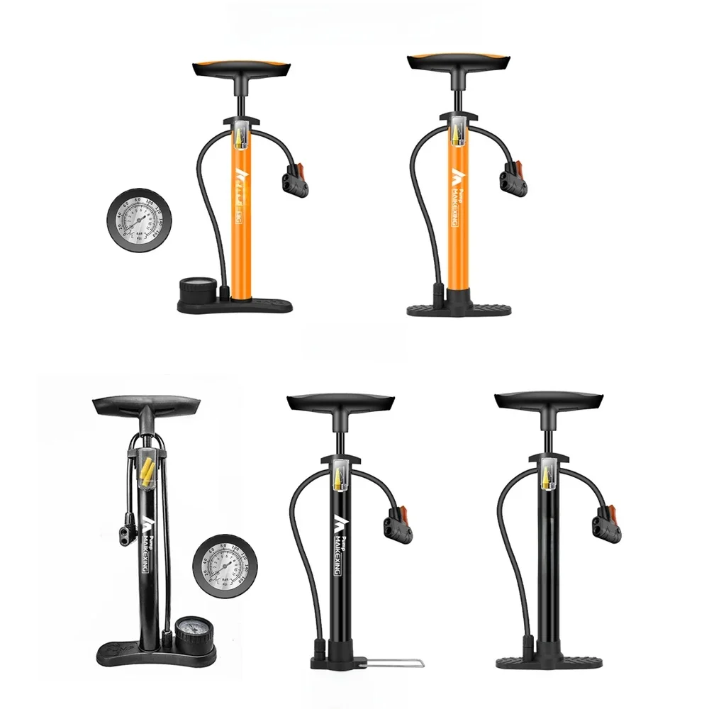 AliExpress NONE Bike Pump with Gauge Multi-functional Portable Inflator for Bicycle and Cars 160PSI with High-Pressure Gauge and Nozzle Air Pump