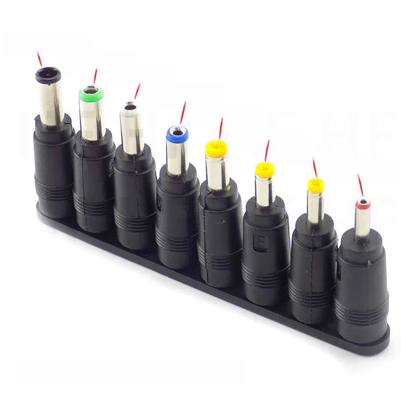 8 w 1 5.5X 2.1 MM gniazdo zasilania DC kobiet przejściówka adapter złącza do 6.3 6.0 5.5 4.8 4.0 3.5 2.5 2.1 1.7 1.35 mężczyzna wskazówek adapter — zdjęcie 2