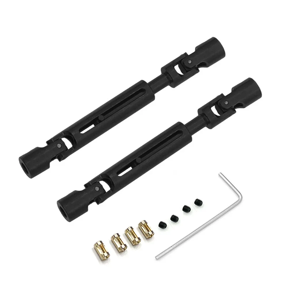 Arbre d'entraînement en métal CVD avec manchon d'arbre de 3Mm à 4Mm pour MN78 MN-78 MN82 LC79 1/12 RC, pièces de mise à niveau de voiture, accessoires