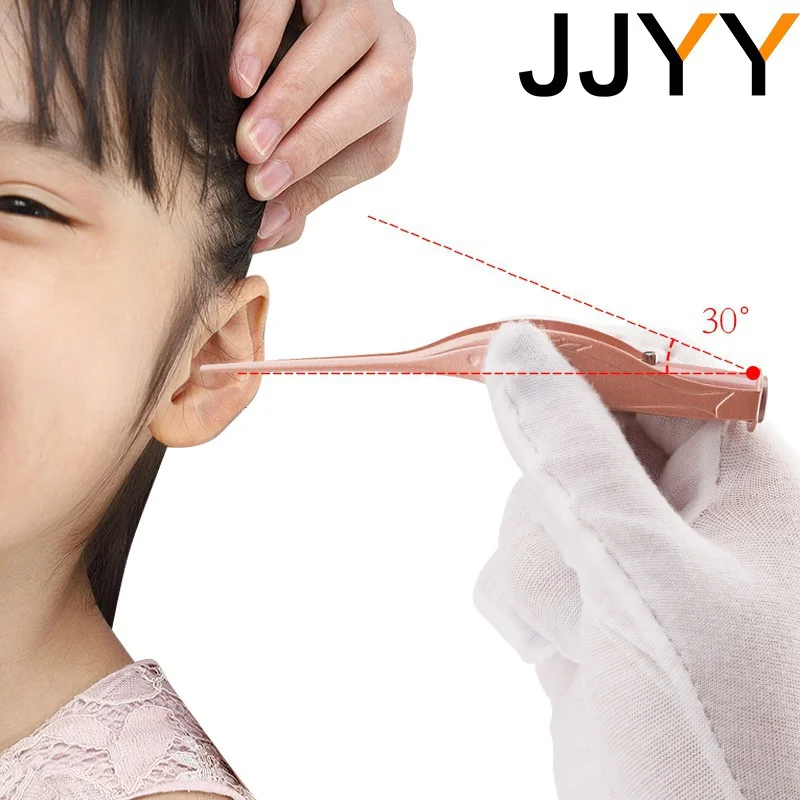 JJYY Ear Cleaner Flashlight Earpick Remover Luminous Ear Curette Light Spoon Cleaning Ear Care Tool Ear-picking Tool with Light