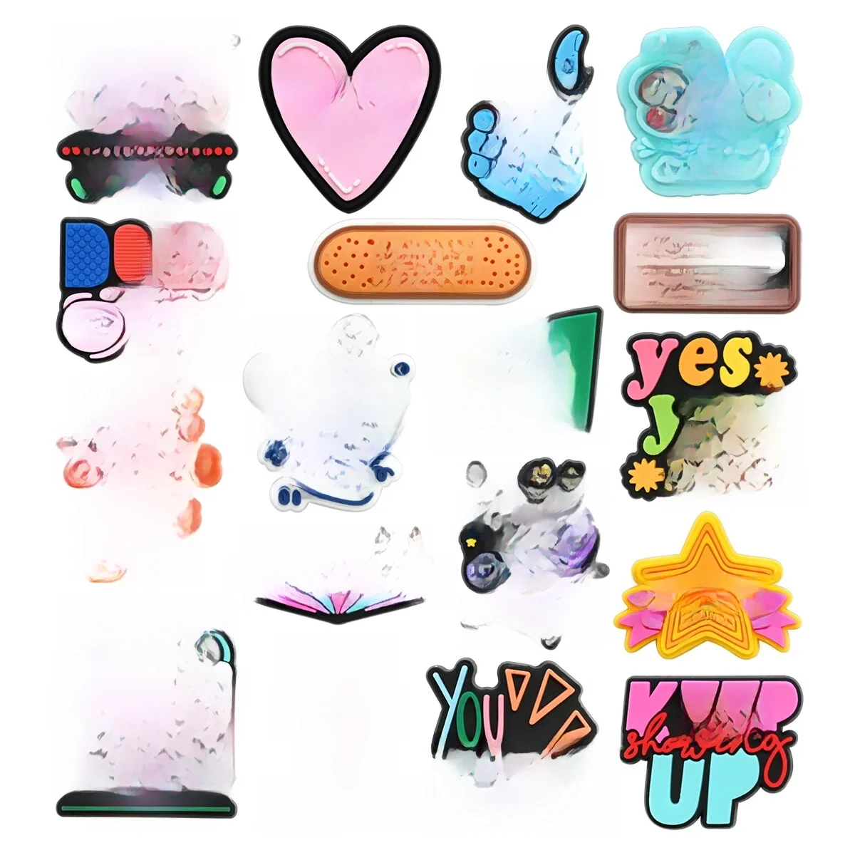 Phrase chaussures breloques décoration pour Crocs broche accessoires bracelet à breloques Bracelet bricolage chaussure cadeaux de fête