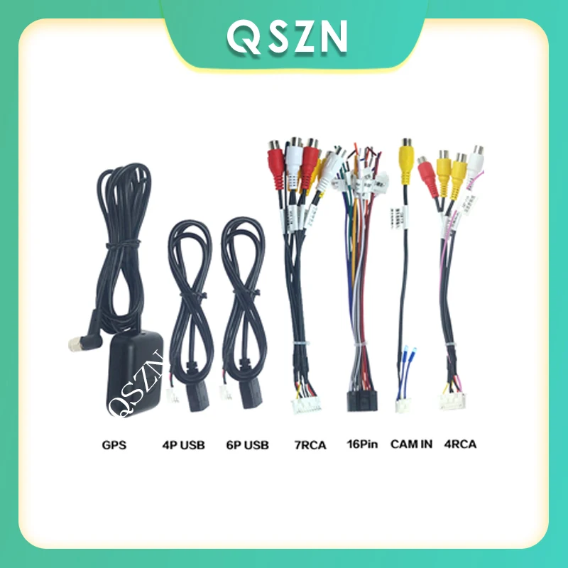 

Auto Cable Universal Power Cables BT Radio GPS HD Multimedia Player Reversing Input car Head Unit Stereo Wire Power Harness Kit