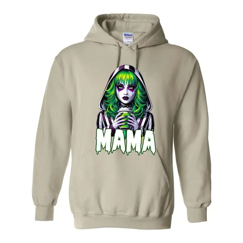 ハロウィン不気味なパーカークールなママハロウィンパーカーカラフルなピエロの短剣ハロウィンギフト男性と女性へのギフト