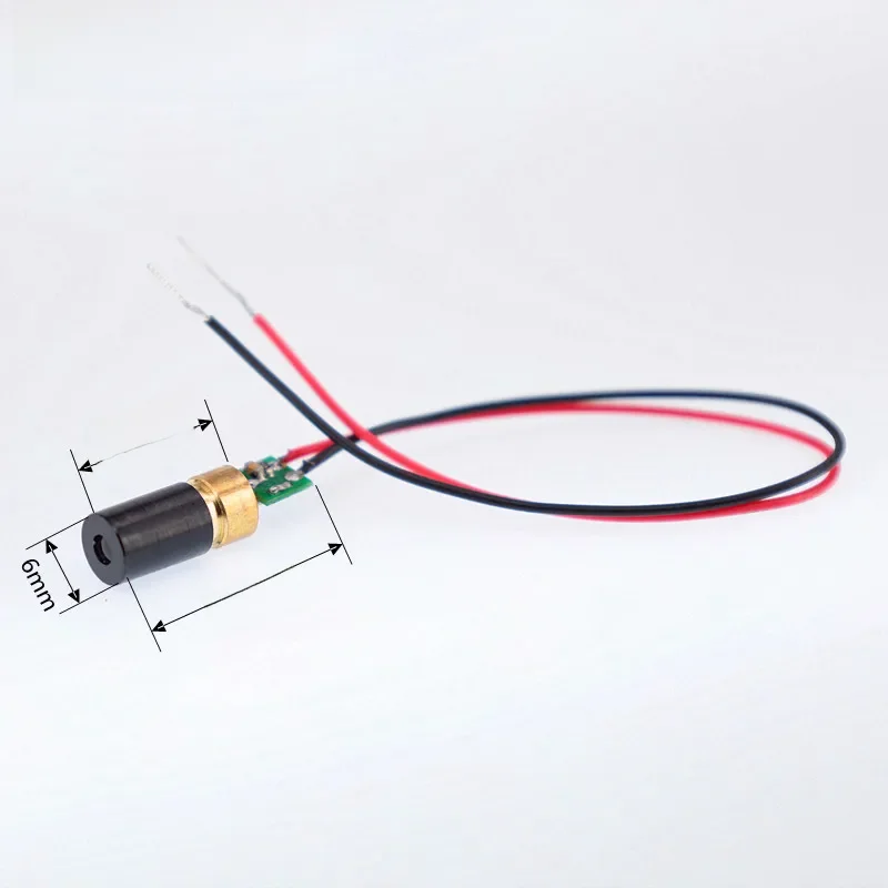 MINI Laser de localisation rouge 650nm 5mW 6mm, point de ligne transversale 6x13mm, tête industrielle, Module Laser LD, positionnement médical 3 à 4.2V