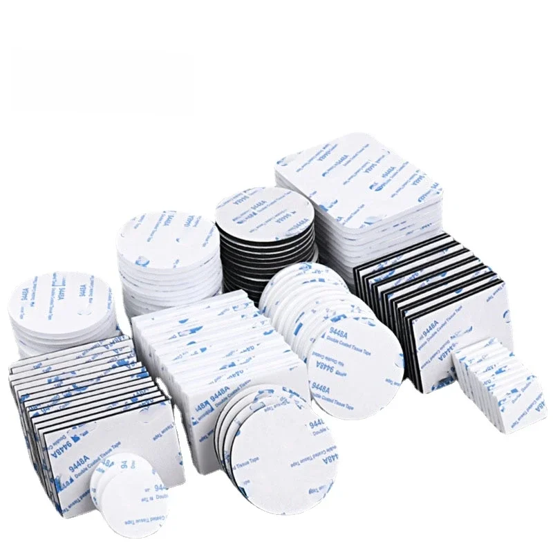 50 pièces ruban adhésif fort adhésif Double face ruban en mousse acrylique noir EVA adhésif Double face multi taille adhésif en mousse