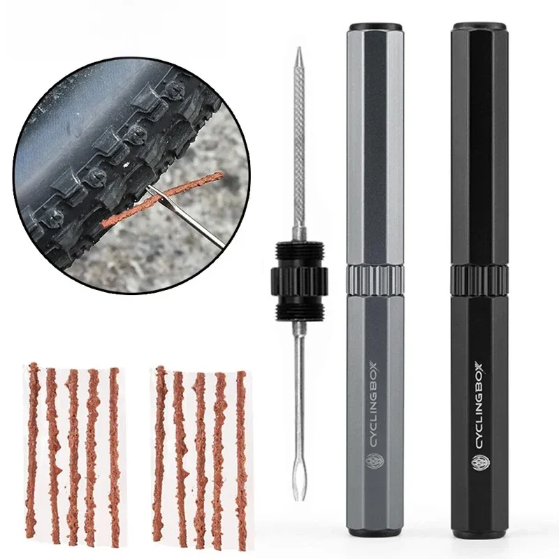 AliExpress NONE Bicycle Tubeless Tire Repair Tools Kit Mini MTB Road Bike Tyre Plug Puncture Flat Fix Patch Drill Portable Sealant Rubber Stripe