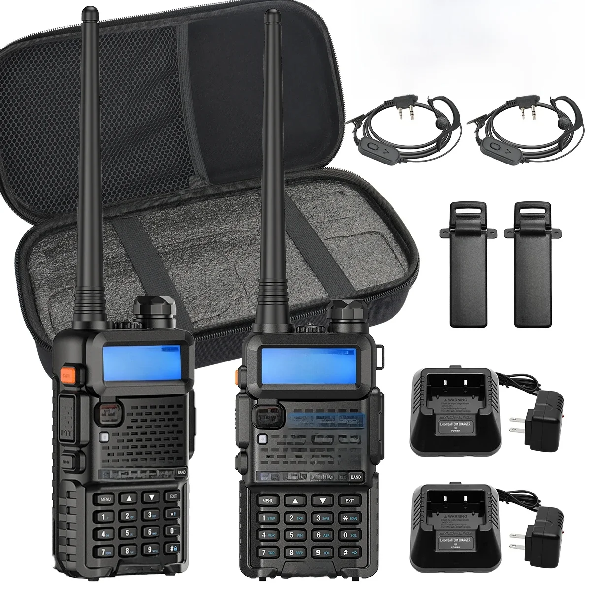 Baofeng UV-5R 8W Walkie Talkie Draagbare Tri-Power Tweeweg Radiocommunicatie Vhf Uhf Ontvanger Lange Afstand Headset Voor Kamperen - afbeelding 2