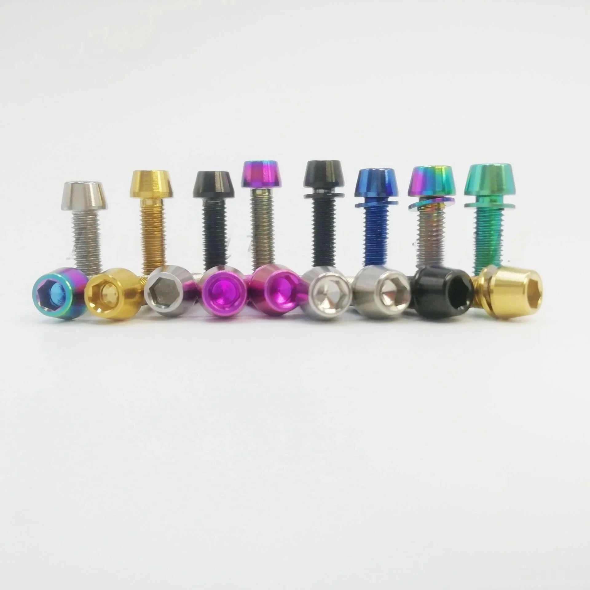 AliExpress Liumeili Titanium Ti Bolts M5X16/18/20mm Allen Key Tapered Screws Bolts for Bike Bicycle Stems Handlebar Bicycle Parts GR5