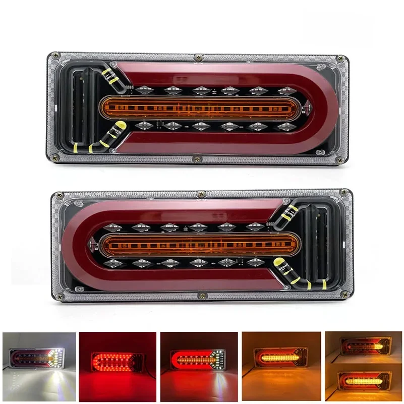 2X12-24V Tylne światło ostrzegawcze LED do przyczep ciężarowych Tylne światło ostrzegawcze do przyczep ciężarowych Przyczepy kempingowe UTE Camper Światło tylne przeciwmgielne — zdjęcie 2