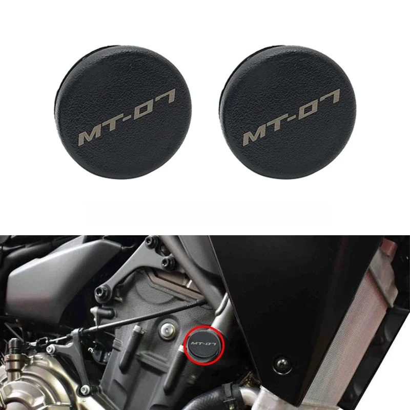 Bouchons de châssis pour Yamaha MT07 MT-07 Tracer700 XSR700 XSR 700 2013-2021 2020, couvercle de trou de cadre de moto, 2 pièces