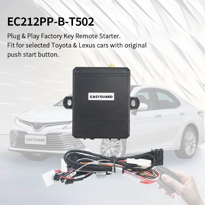EASYGUARD plug play remote starter T502 for Toyota 2019-2022 Avalon, Camry, Corolla, RAV4, ES300H/ES350 UX250H