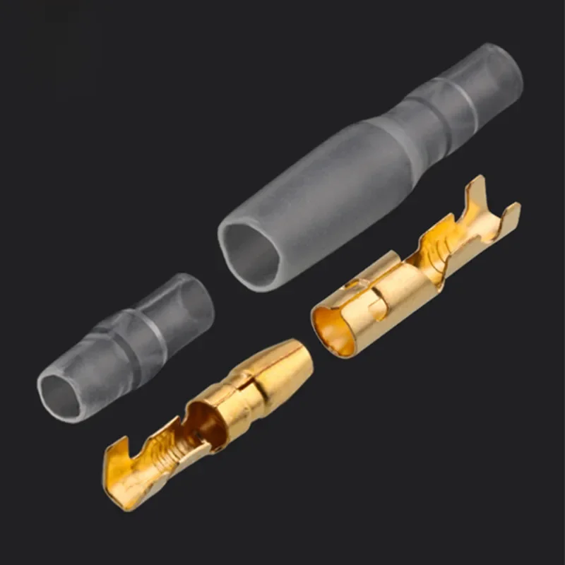 Bala de Prensa Fria Terminal de Crimp, Conector de fio elétrico do carro, diâmetro 4mm, Feminino e