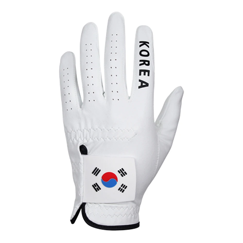 National Team Taegeukgi Suede Golf Gloves Washable 4P