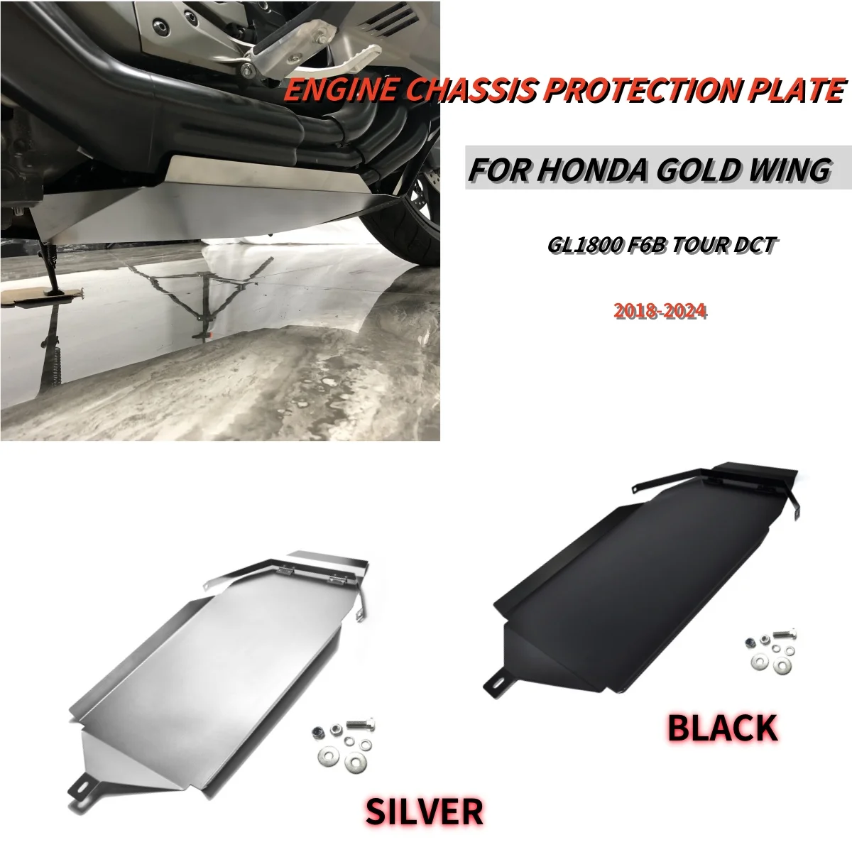 

Motorcycle Engine Plates Guard Skid Plate Chassis Protection Covers For HONDA GL1800 Gold Wing F6B Gold Wing 18-24 Accessories