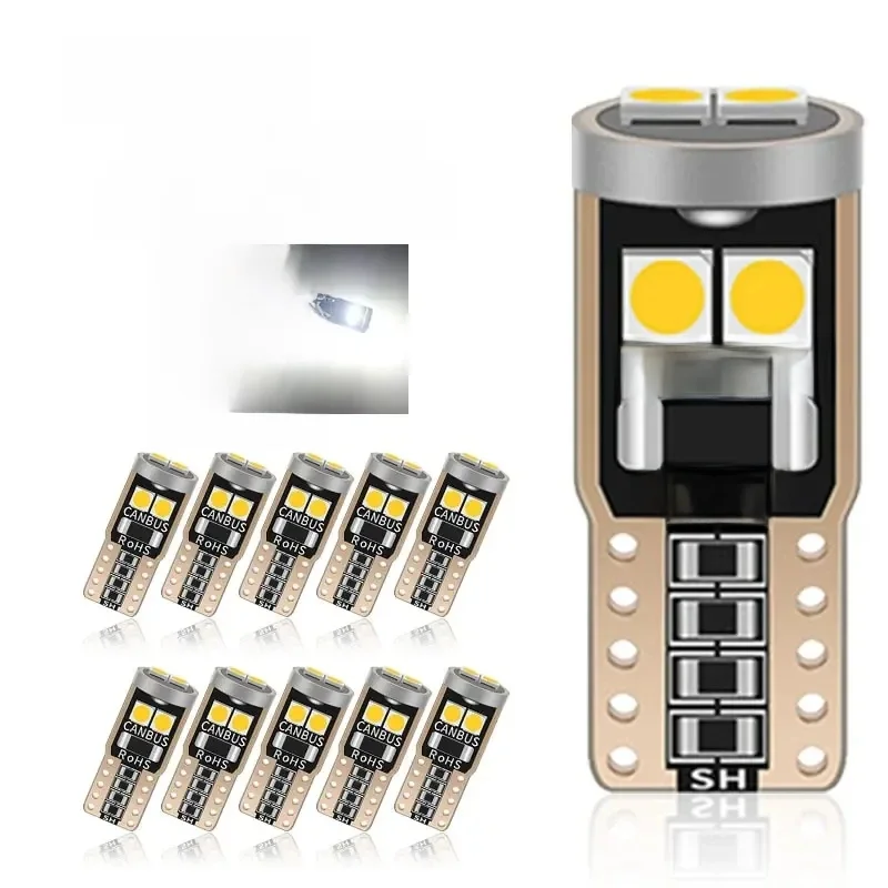 2/6/10Pcs T10 W5W 6SMD 3030 Super jasne LED Canbus brak błędu odczyt wnętrza samochodu światła kopułowe Auto lampa parkingowa Wedg — zdjęcie 2