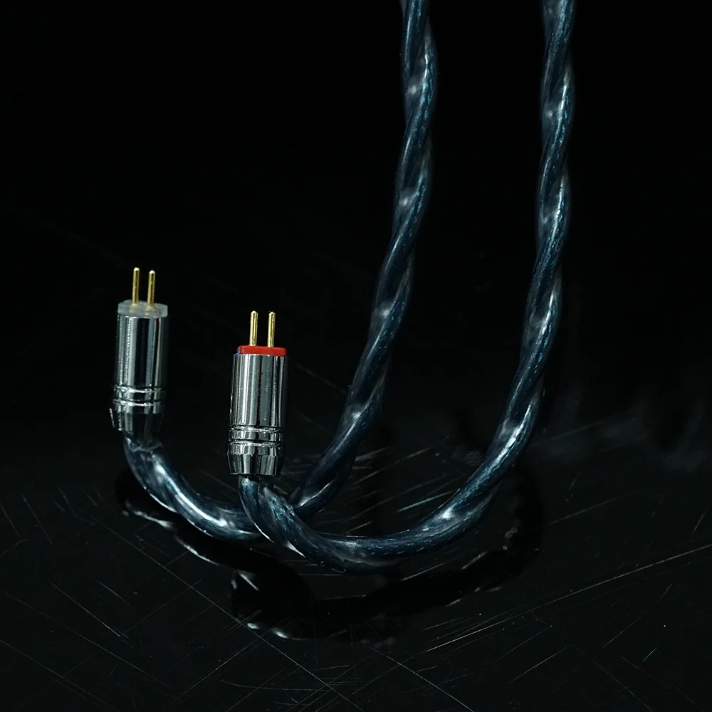 XINHS X36 4코어 다크 그린 7N OCC+ 은도금 하이브리드 헤드폰 업그레이드 케이블 0.78mm 2핀/HD650/IE900/MMCX