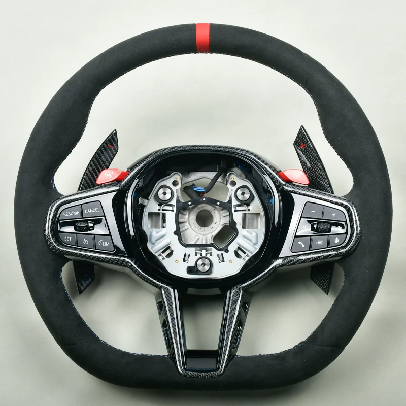 

Old Upgrade New 2025 M4 Carbon Fiber Steering Wheel For BMW G87 G80 G20 G22 G82 G81 G06 G05 F90 Customized