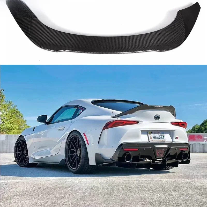 Becquet de Coffre Arrière en Fibre de Carbone group, Style V, pour Toyota Supra A90 MK5 2019 2020 2021