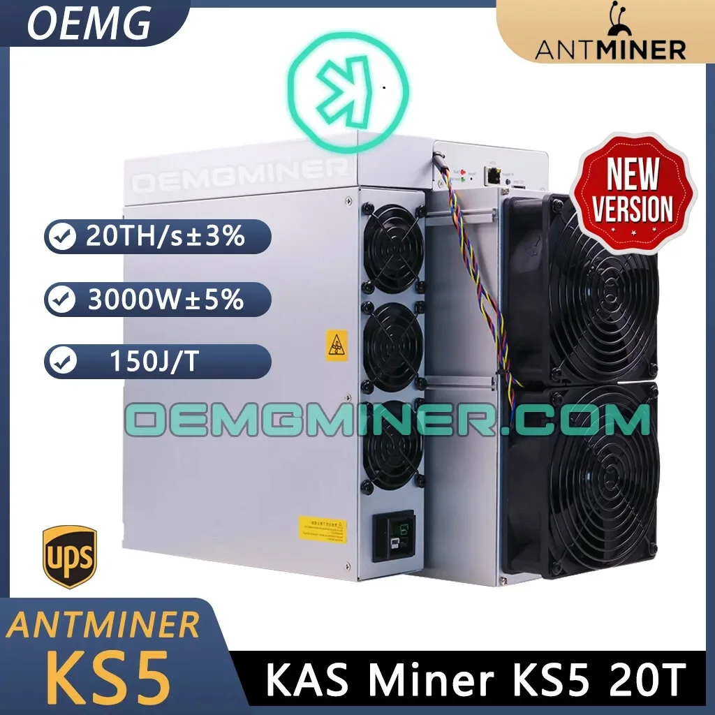 

Купите 5, получите 3, в наличии, новый Bitmain Antminer KS5 20, 3000 Вт, Kas Miner Asic Miner Kaspa