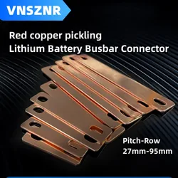 Bus Bars Connector Red Copper for LiFePO4 Cell 30Ah-300Ah Lithium Battery Red Copper Pickling Busbar Brass M6