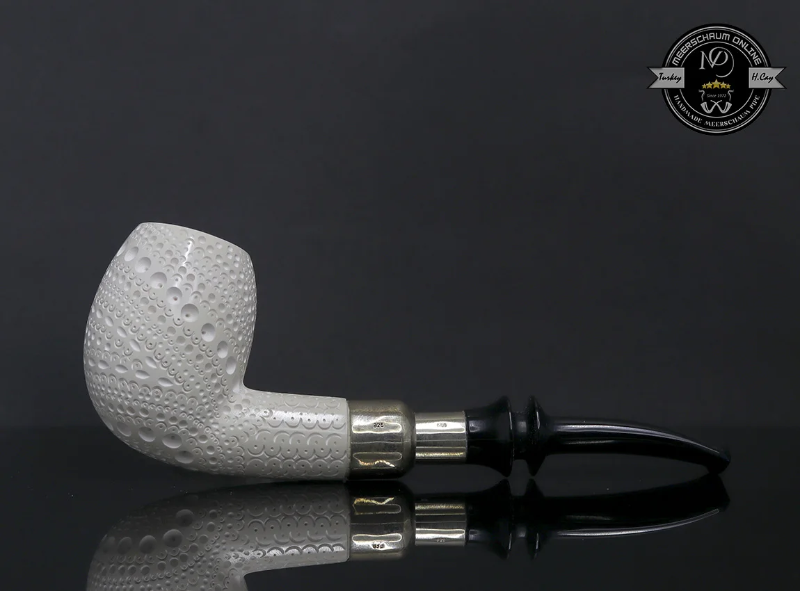 

Handmade Block Meerschaum Silvery Pipe