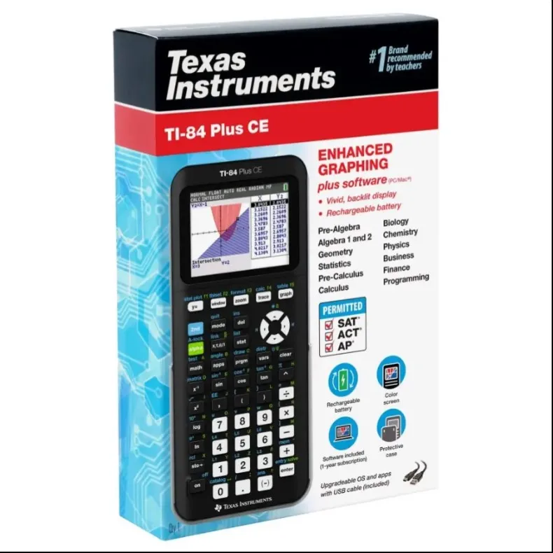 High Quality Texas Instruments TI-84 Plus CE Colors Graphings Calculator