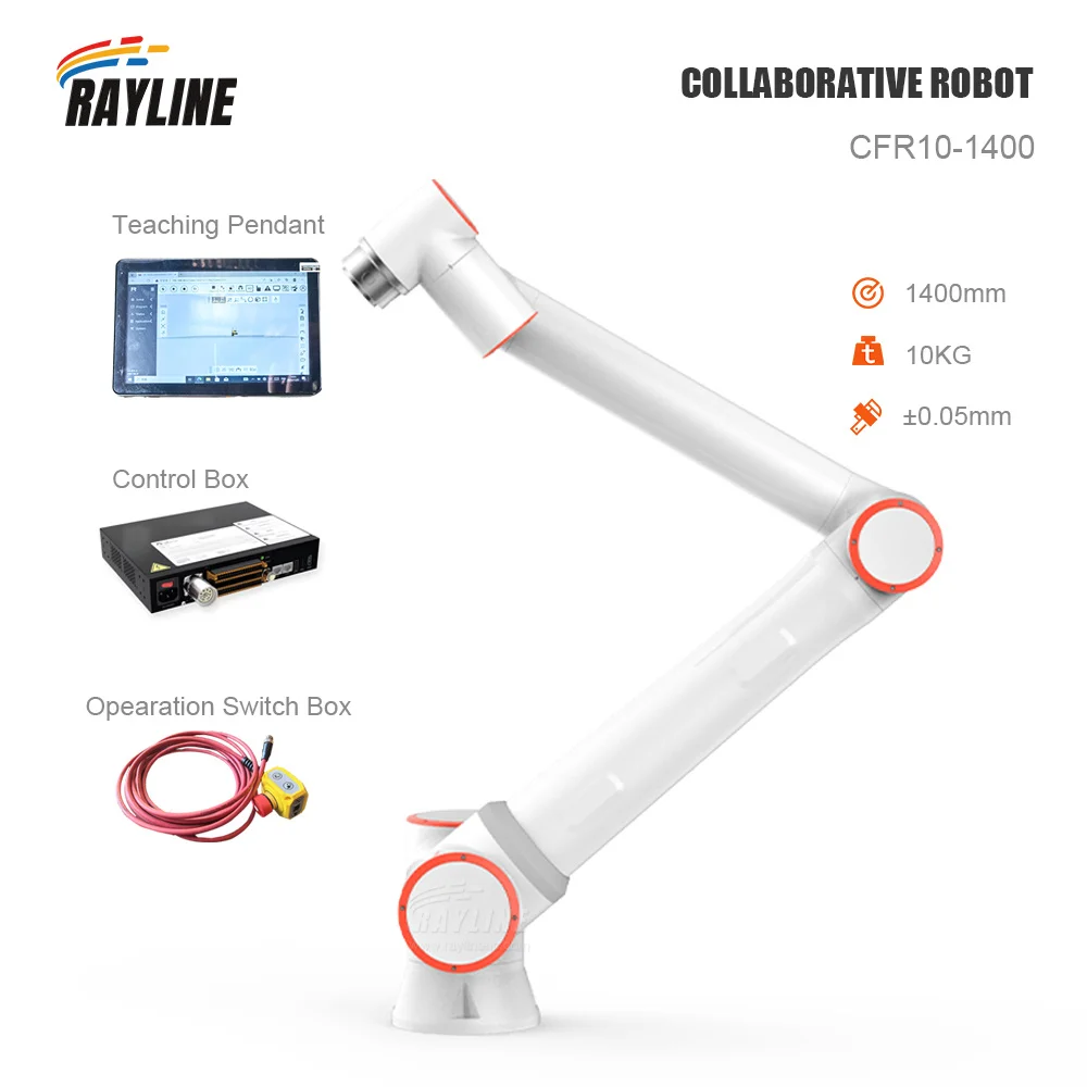 

High Quality FR5 6 Axis Cobot 3/5/10kg Payload Collaborative Robotic Arm For Welding Palletizing Painting CNC Machine Checking