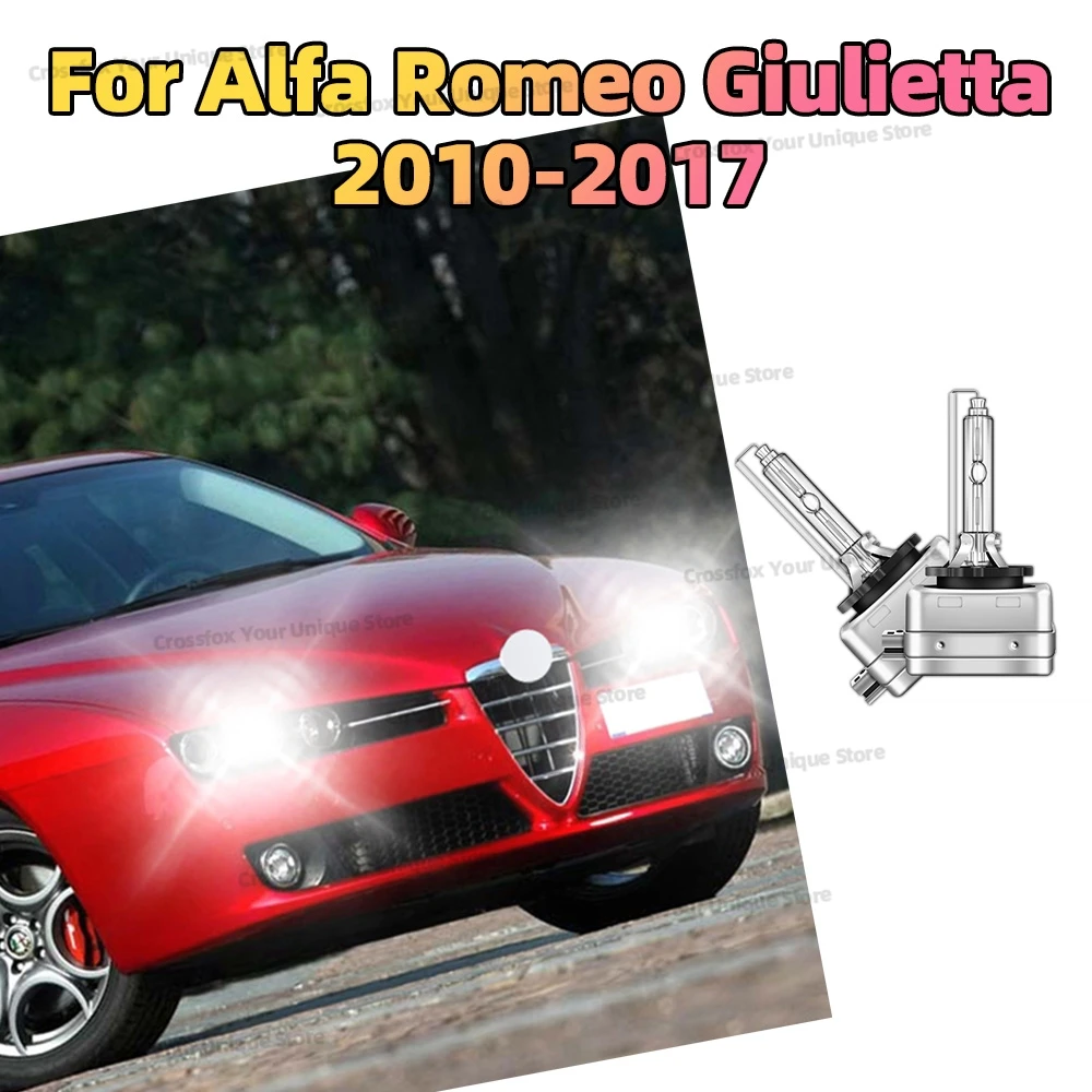 2x HID Xenon Headlight For Alfa Romeo Giulietta 2010 2011 2012 2013 2014 2015 2016 2017 Head Lamp 6000K 8000K 10000K 12V 35W D1S