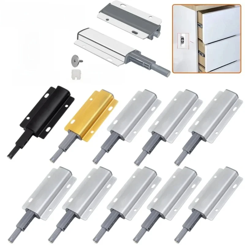 5/10pcs Push To Open Systeem Demper Buffer Voor Kastdeur Kast Catch voor Thuis Keuken Meubels hardware Woonaccessoires - afbeelding 2