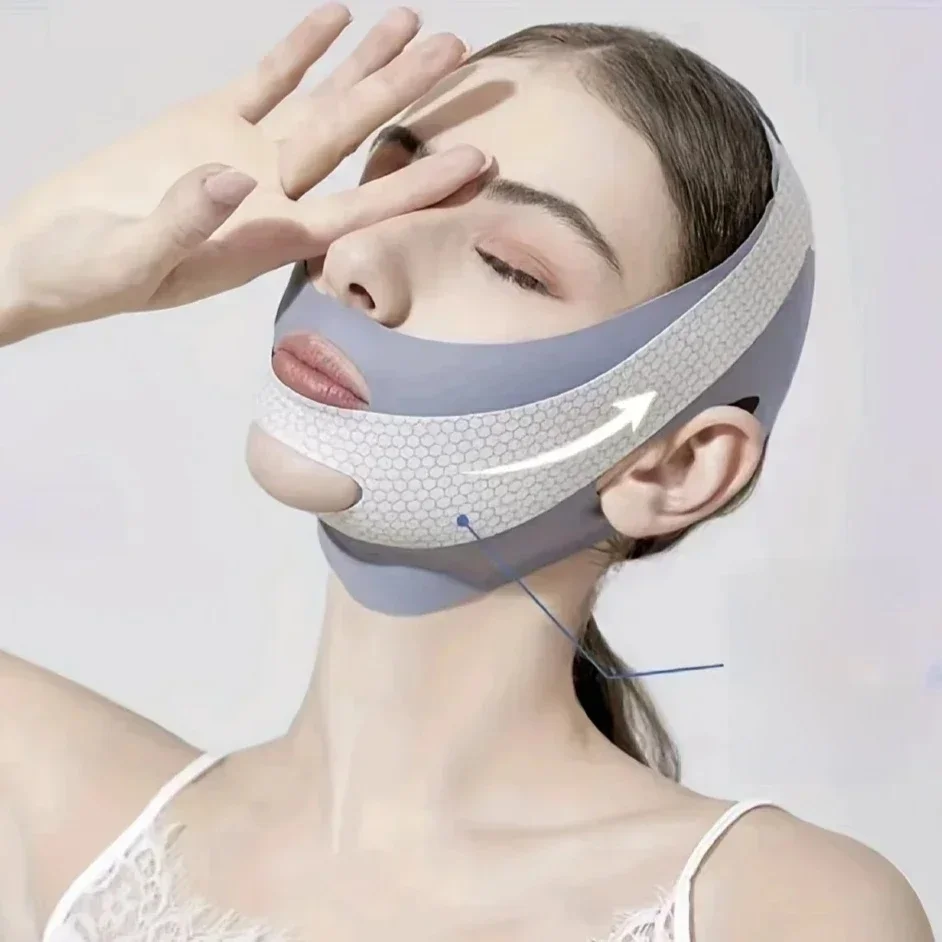 Bandage amincissant pour le visage, ligne V, réducteur de Double menton, ceinture de Lifting du visage, Anti-rides, masseur Facial, outil de soins de la peau pour femmes
