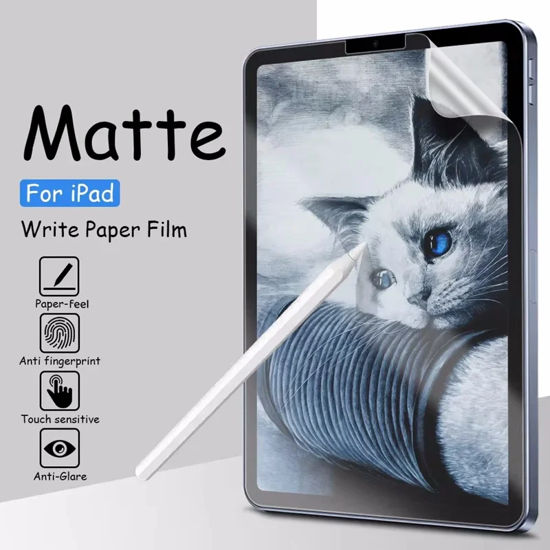 Like Writing Screen Protector Paper Texture Film Matte Anti Glare Scratch For iPad mini 6 7 9.7 10.2 10.5 Air Pro 11 13