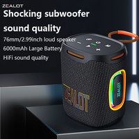 2025 New Arrival Zealot S122 25W  Wireless Speaker, Hifi Sound quality, Bass Boost，Dual Pairing,6000mAh Battery.